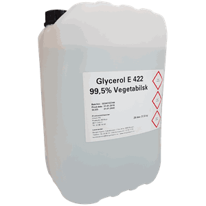 Glycerol E 422. 99,5% vegetabilsk. 32,5 kg/25 liter.