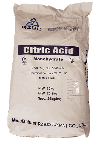 Sitronsyre 1-hydrat/monohydrat E330. 25 kg sekk.