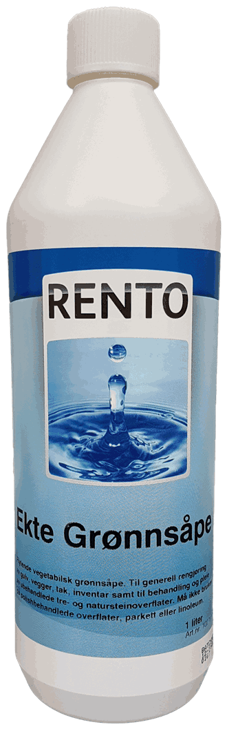 Rento Ekte Grønnsåpe. 1 liter.